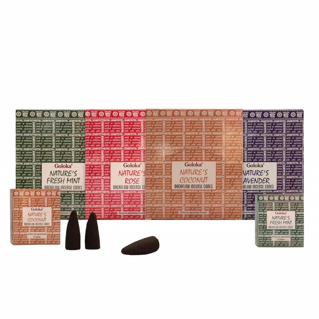 Echte nieuwe Goloka wierook Sticks - Nature's Assorted Mix Wierook Sticks 15gms x 12 Packs. Dozen van